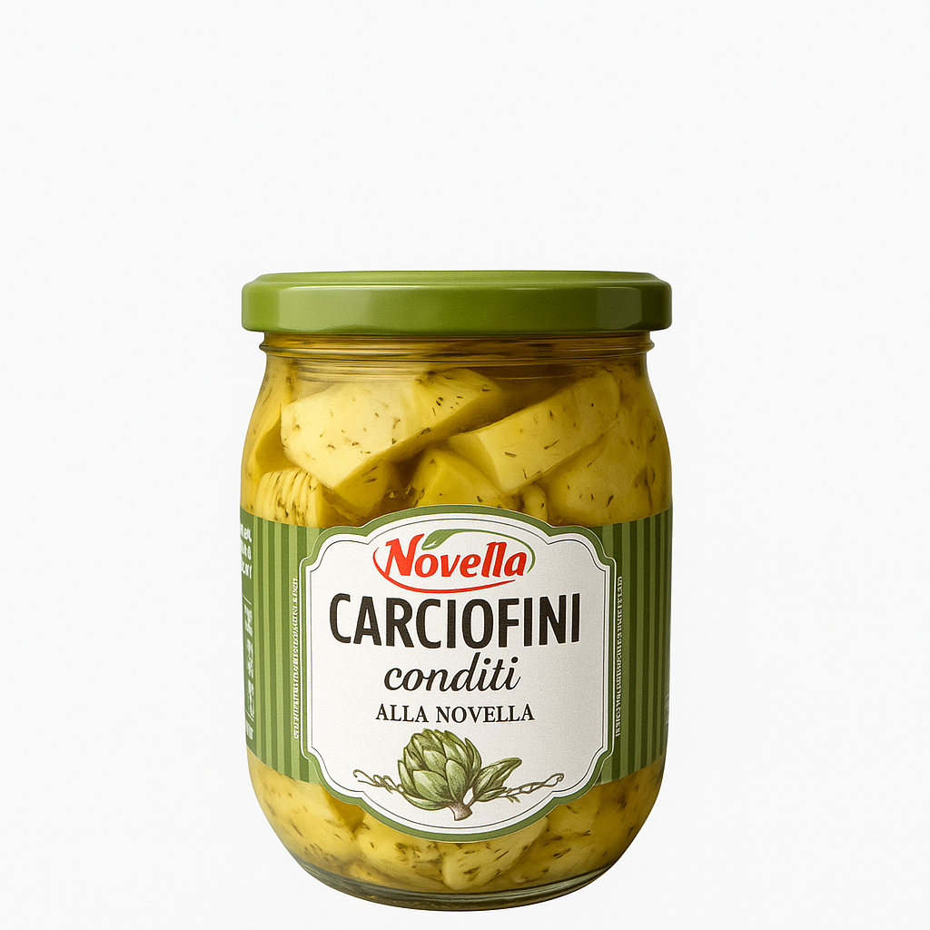 Carciofi Conditi Sott'olio 520Gr - Novella