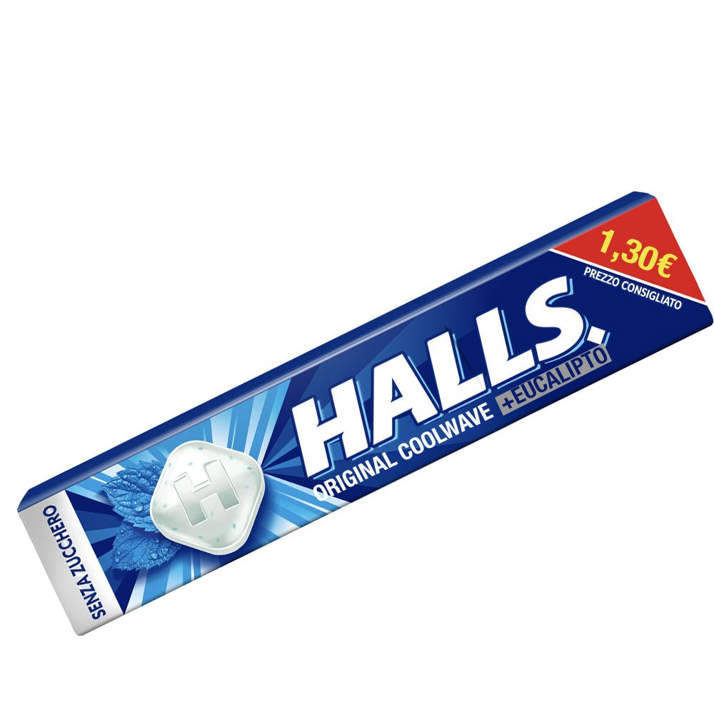 Halls Senza Zucchero Coolwave Originale  - 20Pz