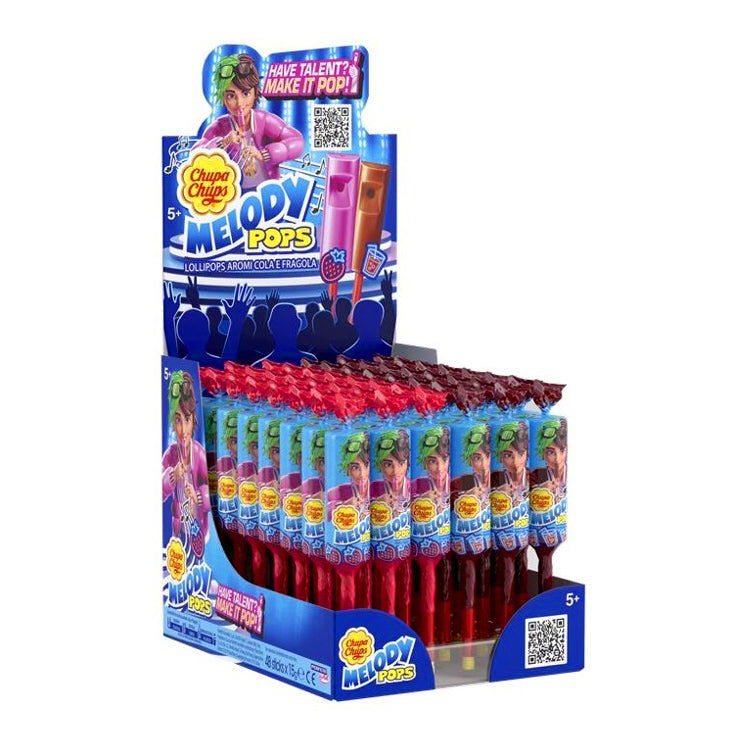 Chupa Chups Melody Pop Cola e Fragola 48Pz