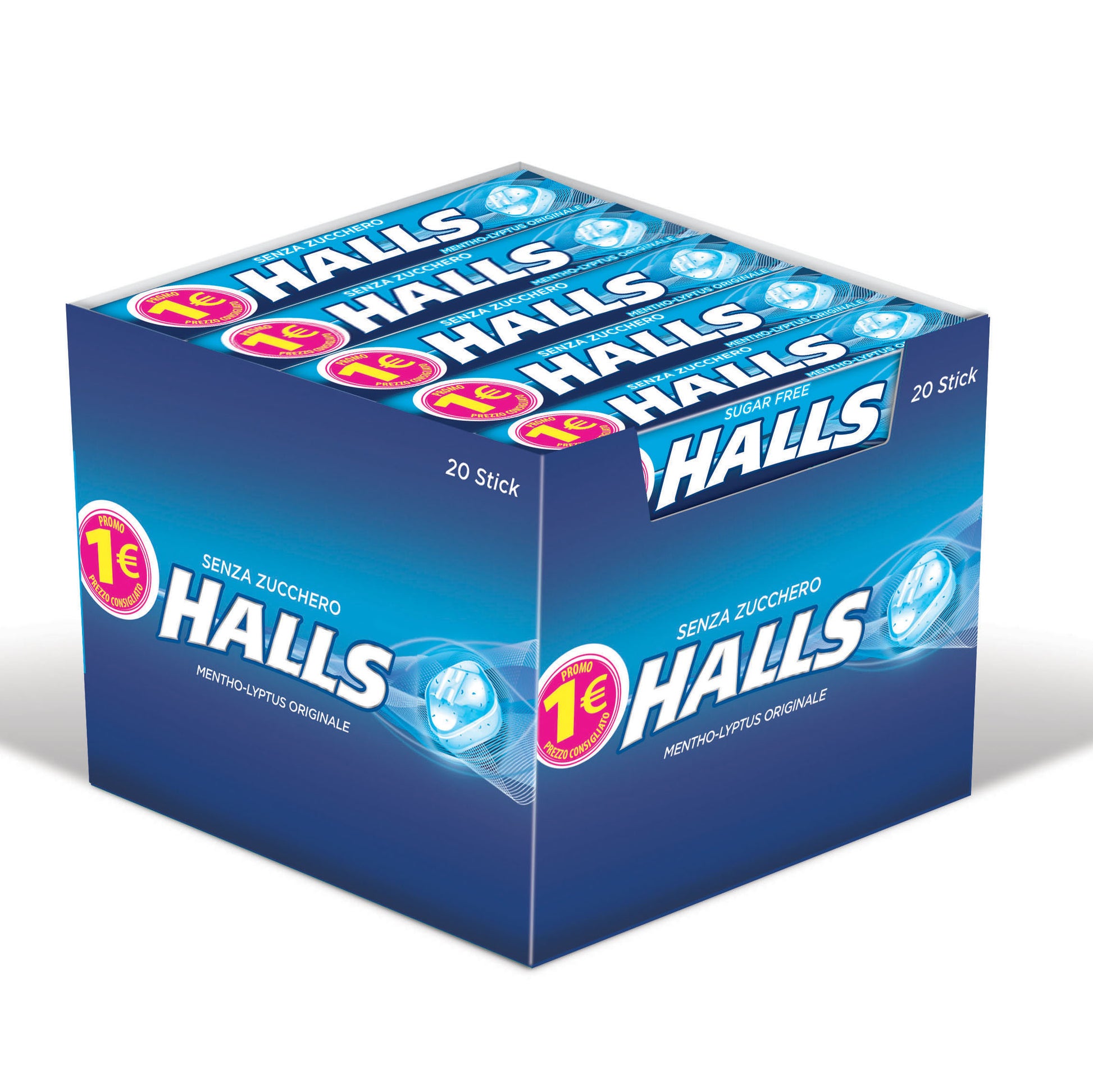 Halls Senza Zucchero Coolwave Originale  - 20Pz