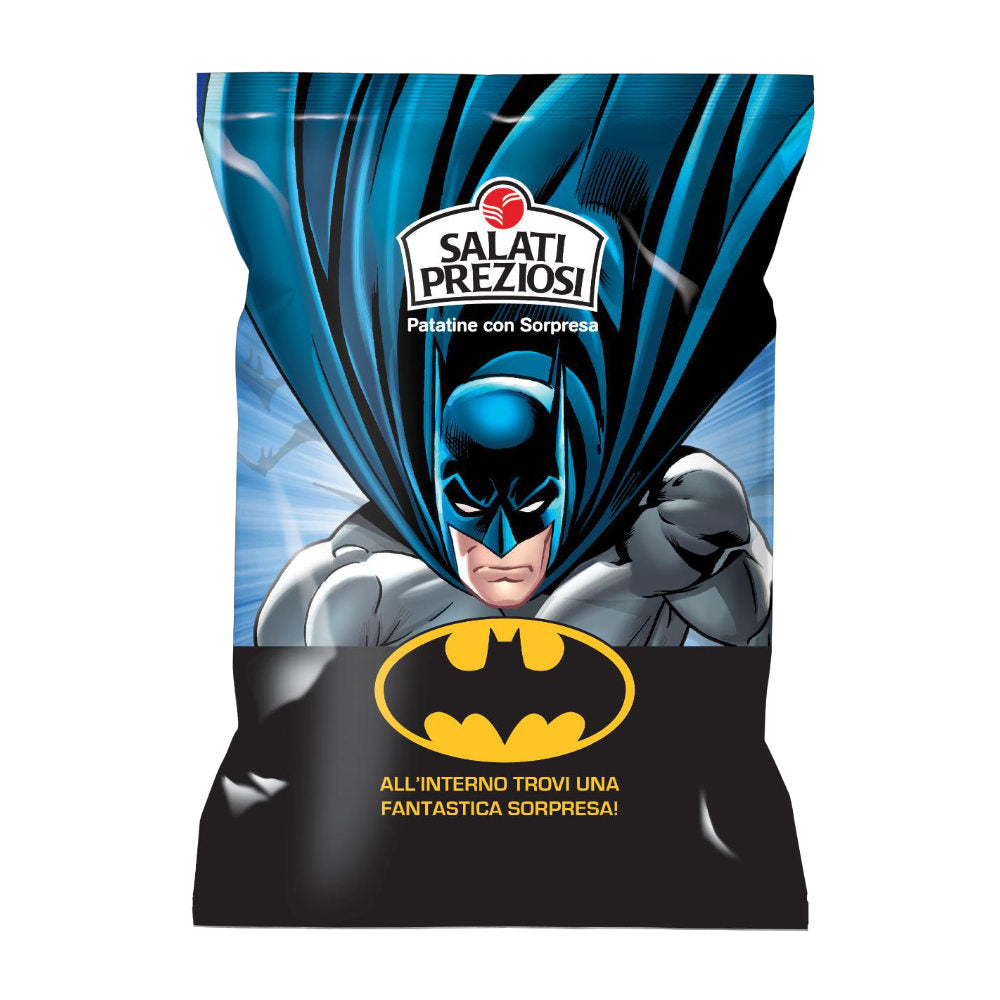 Chips Patatine con Sorpresa Batman Salati Preziosi - 25gr 24Pz