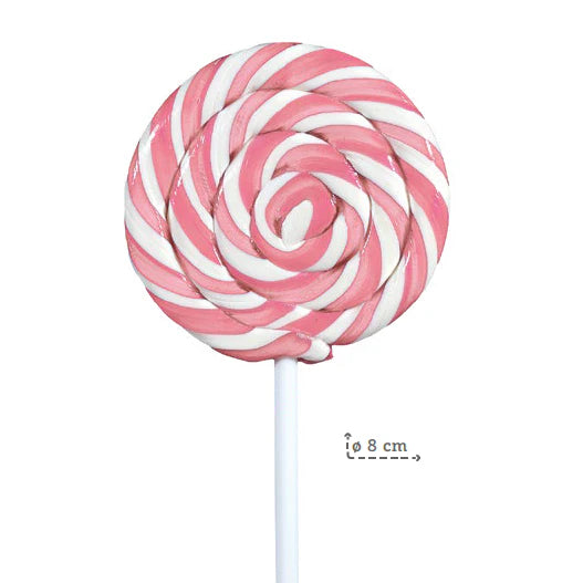 Lecca Spirale Rosa e Bianco 36pz 40gr. - Rossini