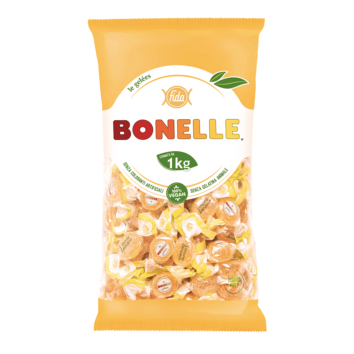 Caramelle Bonelle Limone e Zenzero Fida 1Kg