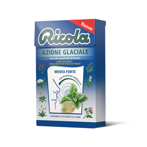 Azione Glaciale Menta Forte Ricola 20Pz