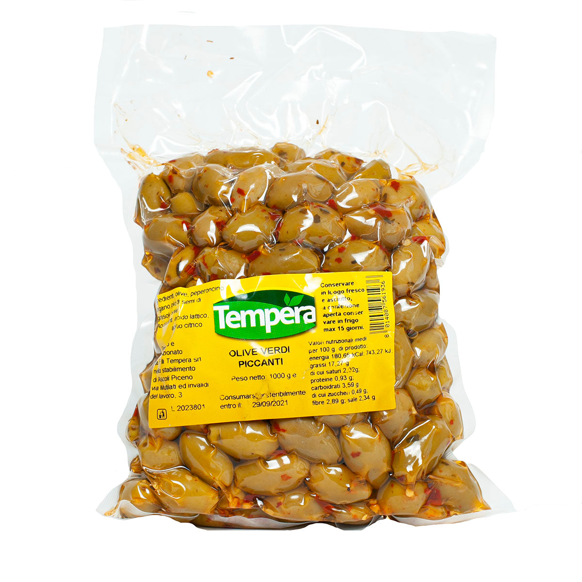 Green Chilli Olives 1kg Pc 5