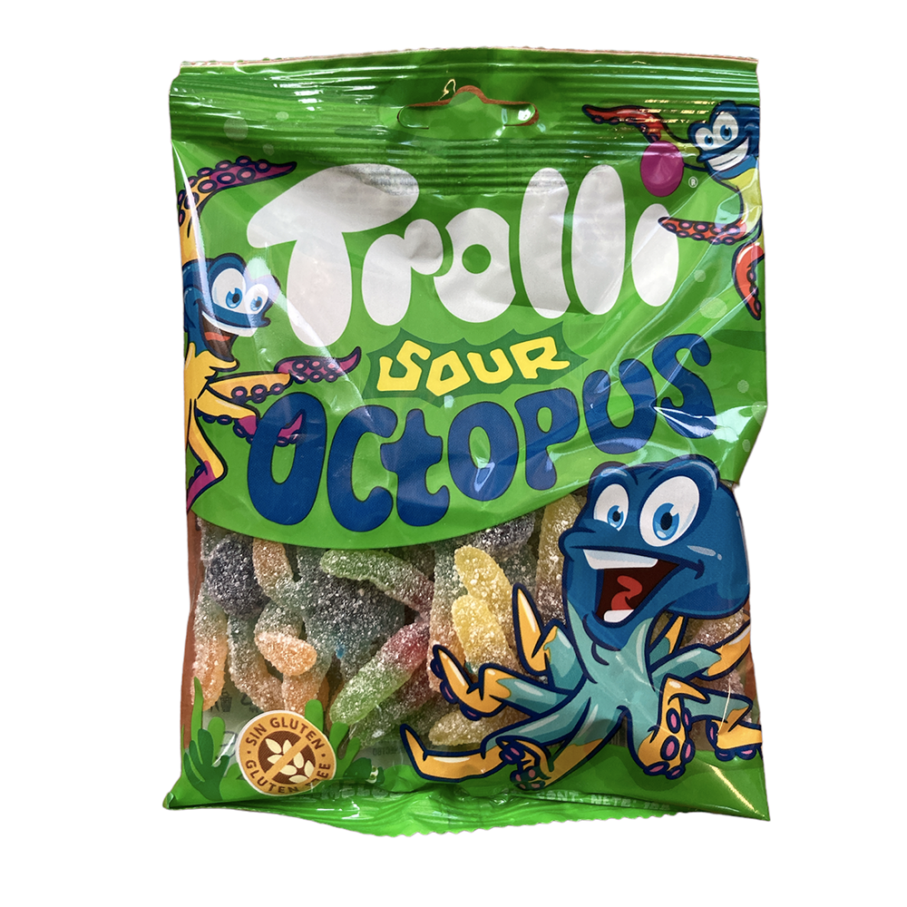 Polipi Octopus Frizzanti Aciduli Trolli 100g 12Pz